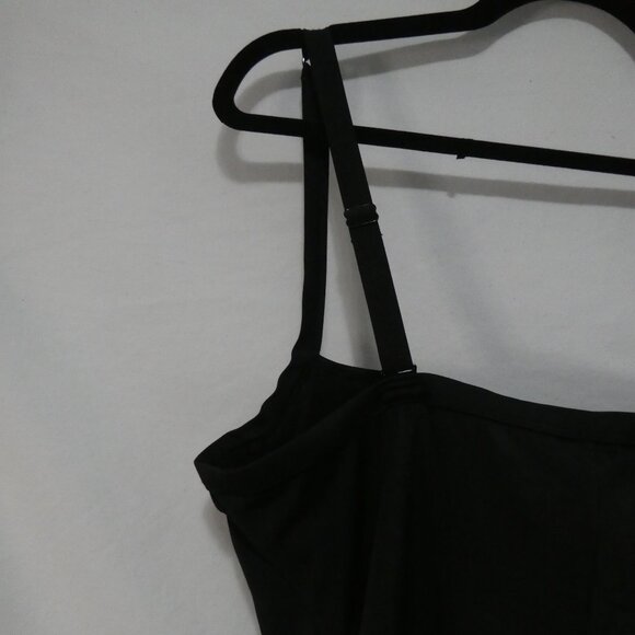 TORRID | size 2 | Black & Pink Lattice Peekaboo Push Up Demi Swimsuit One Piece - Picture 9 of 14